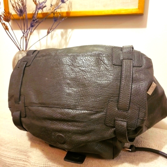 Kooba Jonnie Grey Textured Leather Tote - Picture 3 of 6